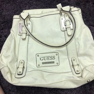 Ostrich print guess bag
